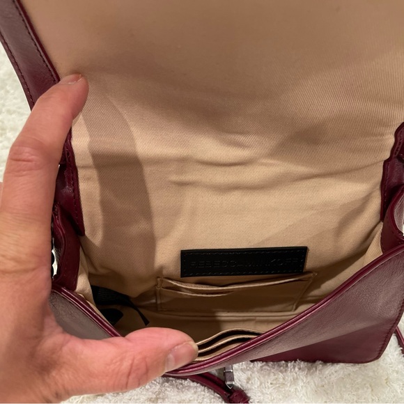 Rebecca Minkoff quilted Love cross body in pinot noir - Picture 9 of 11